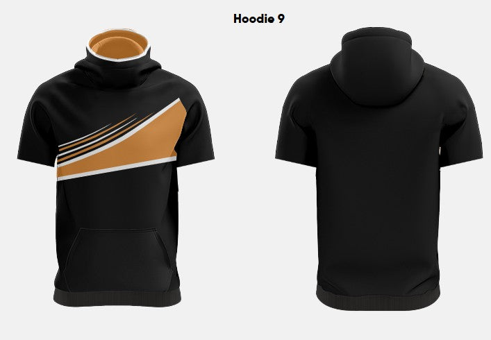 Custom Sublimated Short Sleeve Hoodie DSSHOD01